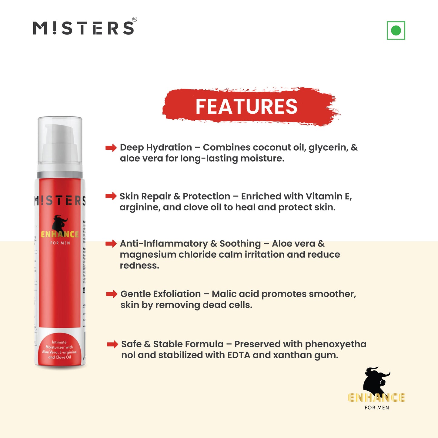 Misters Enhance Intimate Cream For Men